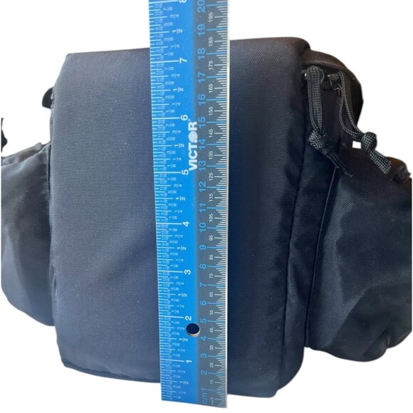 L.L. Bean Camera Case Padded Black Nylon Bag Elastic and Hook & Loop Straps - Picture 15 of 16